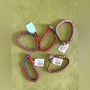 5 NWT Cord and bead brackets
